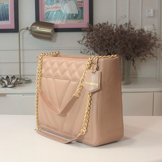 Bag Rosamango Couro Tote Metalassê
