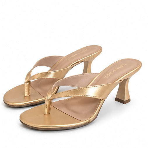 Par da mule de dedo Betty Slim dourado light Rosamango