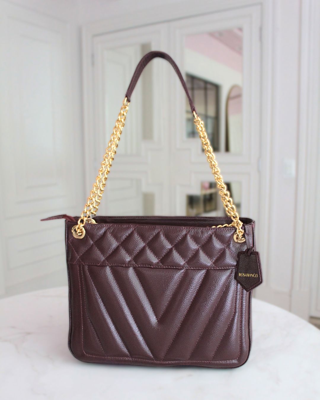 Bag Couro Tote Metalassê