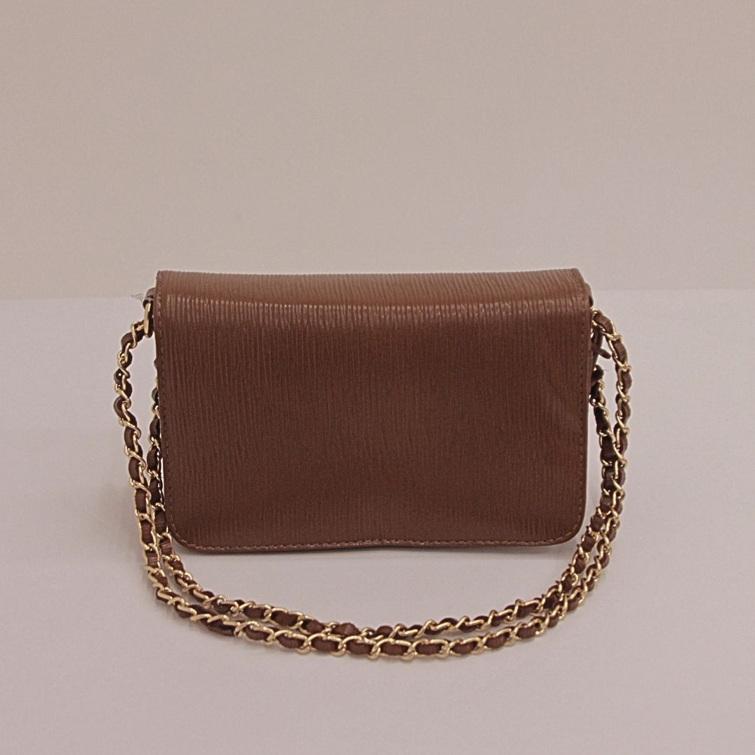 Bag Rosamango Clutch Couro Corrente