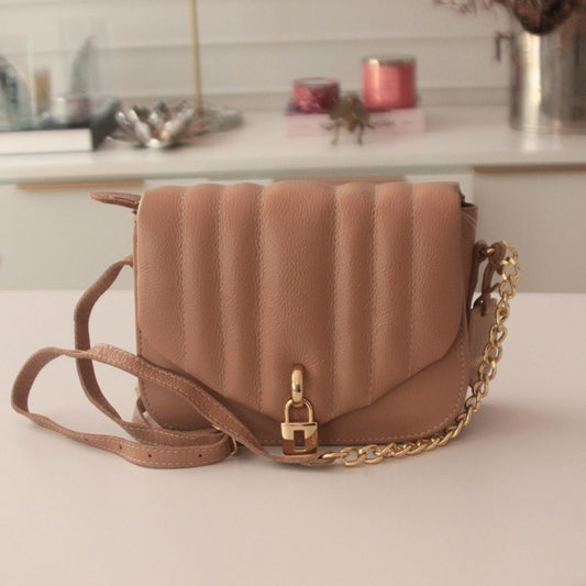 Bag Rosamango Couro Flap Metalasse Rainbow