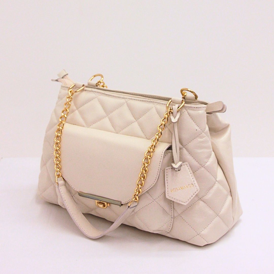 Bag Rosamango Couro Metalassê Square