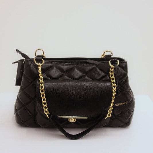 Bag Rosamango Couro Metalassê Square
