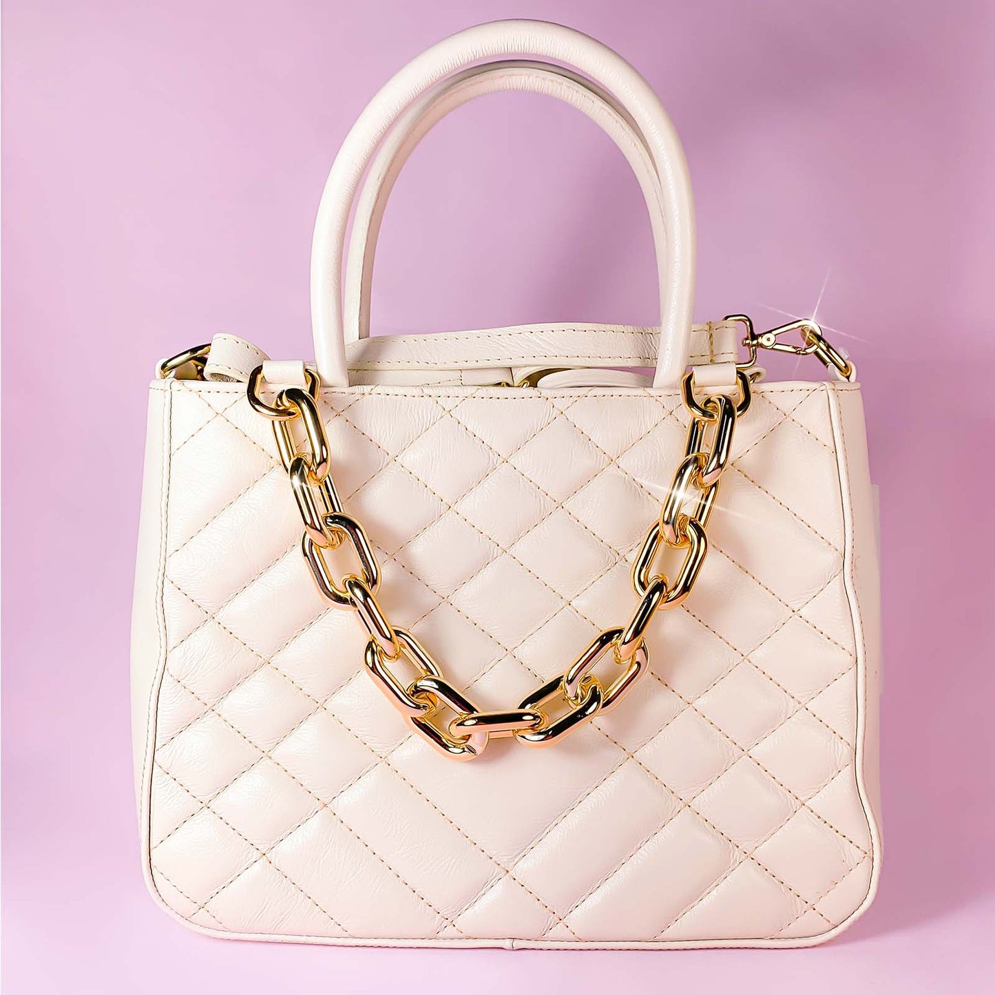 Bag Rosamango Couro Metalasse Corrente
