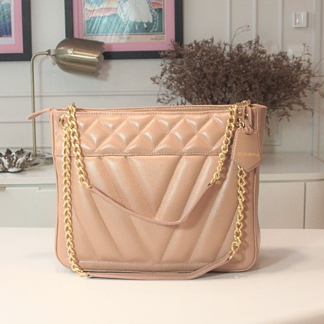 Bag Rosamango Couro Tote Metalassê