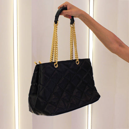 Bolsa Couro Square Metalasse