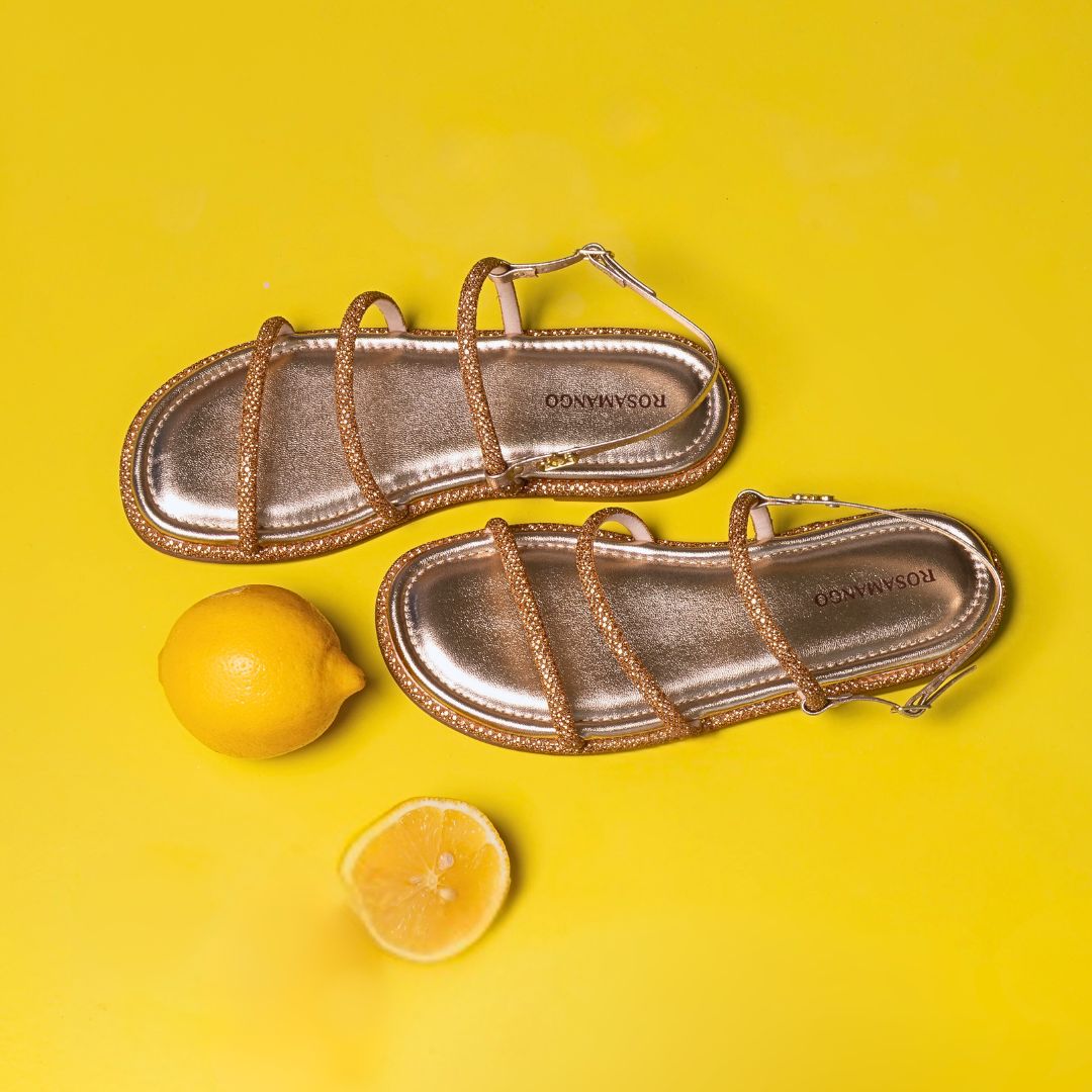 Flat Rosamango Glimmer 3 Tiras Cristal