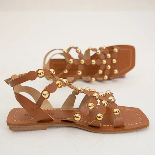 Rasteira Rosamango Gladiadora Boho