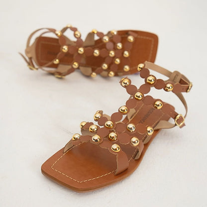Rasteira Rosamango Gladiadora Boho