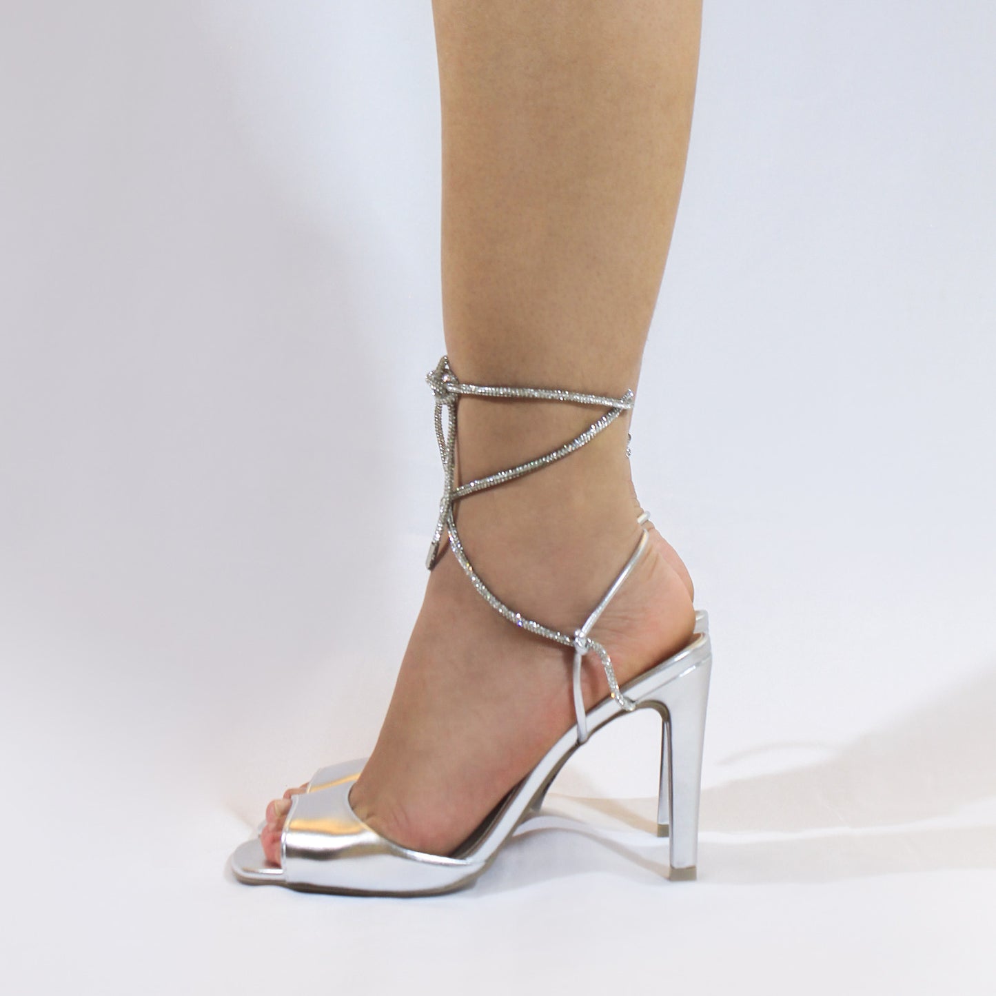 Sandália Olivia Anna Crystal Lace