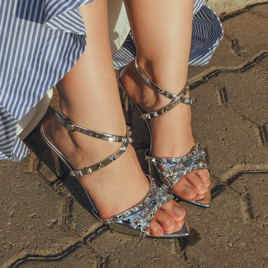 Sandália Olivia Anna Street Chic Prata